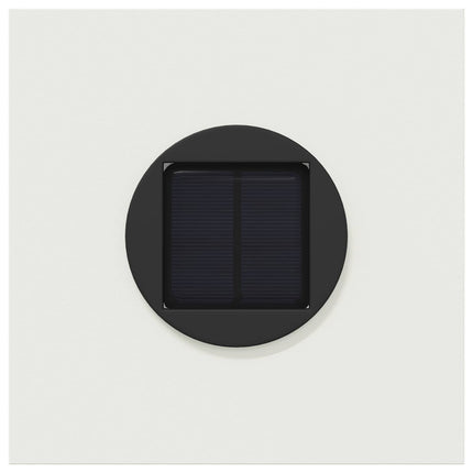 Solar LED Stig Ljus 2 pcs Vit Kallvalsat stål