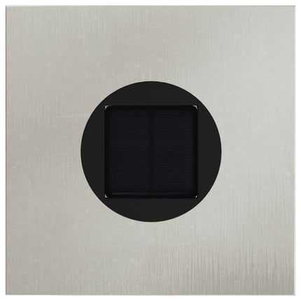 Solar LED Stig Ljus 2 st Varmvit 18 x 18 x 80 cm Rostfritt stål