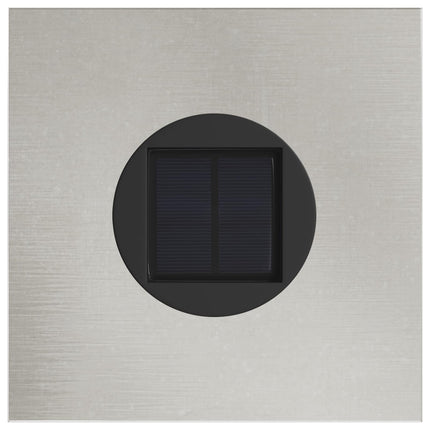 Solar LED Stig Ljus 2 pcs Silver Rostfritt stål