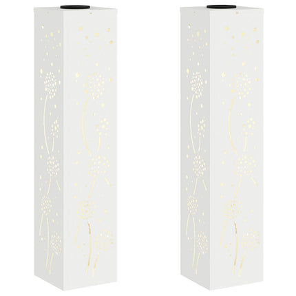 Solar LED Stig Ljus 2 st Varmvit 18 x 18 x 80 cm