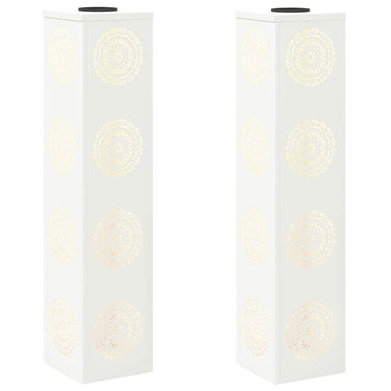 Solar LED Stig Ljus 2 st Varmvit 18 x 18 x 80 cm