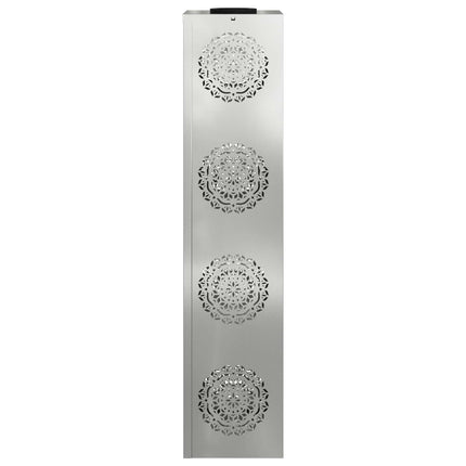 Solar LED Stig Ljus 2 pcs Silver Galvaniserat stål