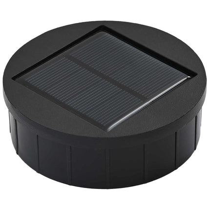 Solar LED Stig Ljus 2 pcs Vit Kallvalsat stål