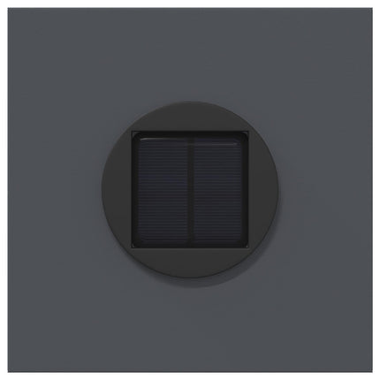 Solar LED Stig Ljus 2 pcs Antracit Kallvalsat stål
