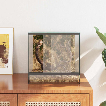 Terrarium med lagring Transparent 30 x 30 x 30 cm Glas