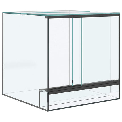 Terrarium med lagring Transparent 30 x 30 x 30 cm Glas