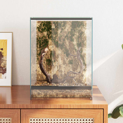Terrarium med lagring Transparent 30 x 30 x 40 cm Glas