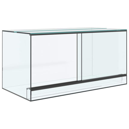 Terrarium med lagring Transparent 80 x 40 x 40 cm Glas