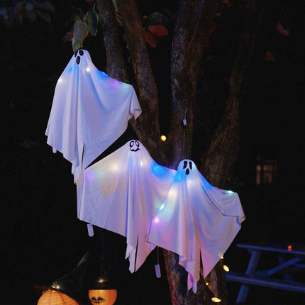 Halloween Hängande Spöke 3 pcs Vit 52 x 62 cm Polyester