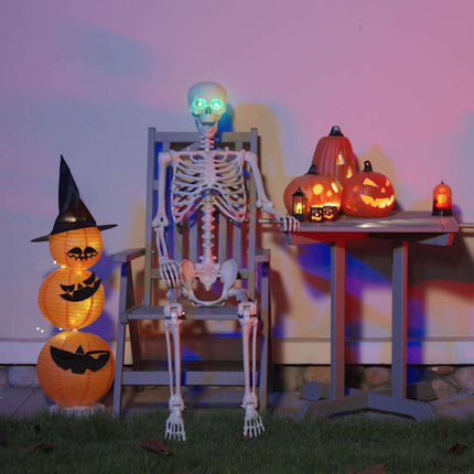 Halloween Skelett Vit 155 x 38.5 cm Plast