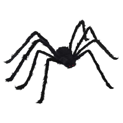 Halloween Spindel Dekoration 3 st Svart 150 cm