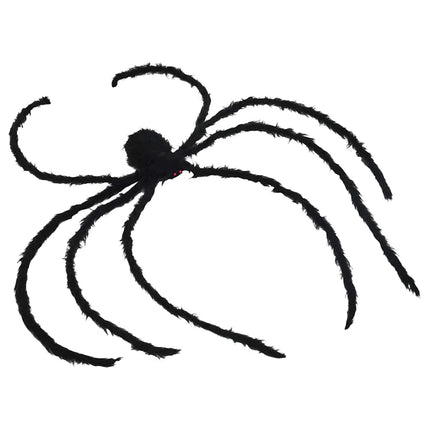 Halloween-spindel dekoration med nät 2 pcs Svart och vit