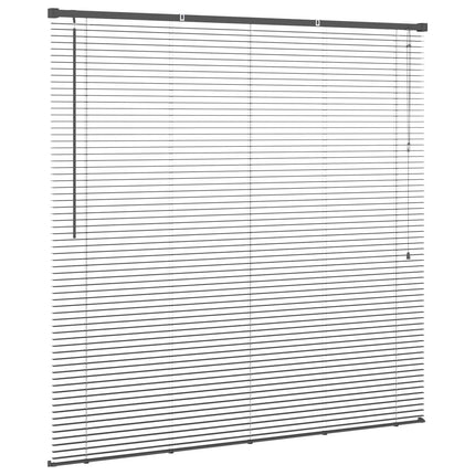 Persienn Silvergrå 150 x 150 cm 25 mm PVC