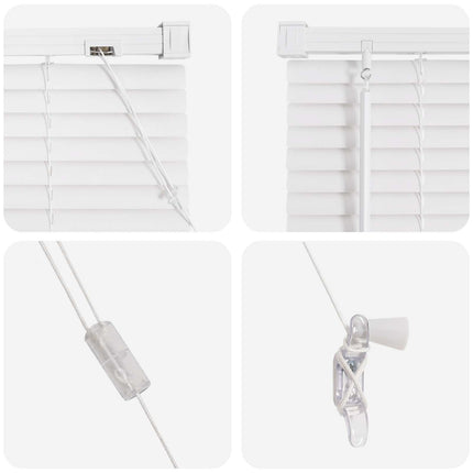Persienn Vit 150 x 50 cm 25 mm PVC