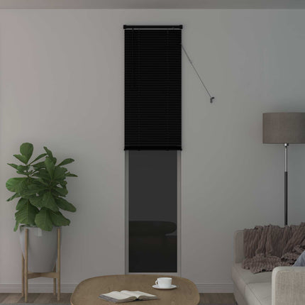 Persienn Svart 213 x 50 cm 25 mm PVC