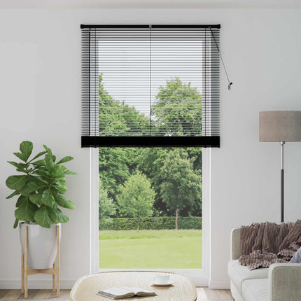 Persienn Svart 213 x 120 cm 25 mm PVC