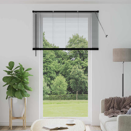 Persienn Svart 213 x 140 cm 25 mm PVC