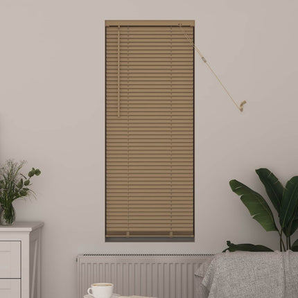 Persienn Ljusbrun med Mönster 150 x 50 cm 25 mm PVC