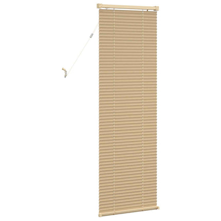 Persienn Ljusbrun med Mönster 150 x 50 cm 25 mm PVC