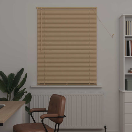 Persienn Ljusbrun med Mönster 150 x 80 cm 25 mm PVC