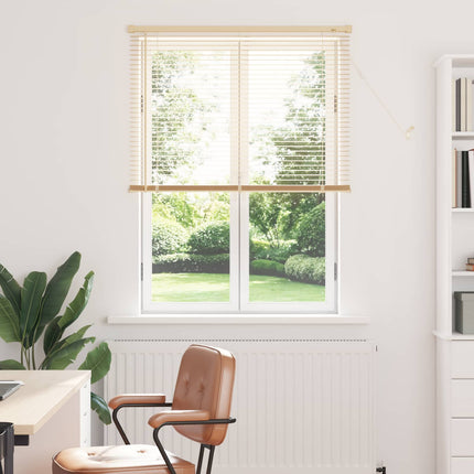 Persienn Ljusbrun med Mönster 150 x 90 cm 25 mm PVC