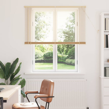 Persienn Ljusbrun med Mönster 150 x 110 cm 25 mm PVC