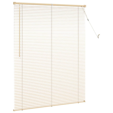 Persienn Ljusbrun med Mönster 150 x 110 cm 25 mm PVC
