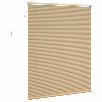Persienn Ljusbrun med Mönster 150 x 120 cm 25 mm PVC