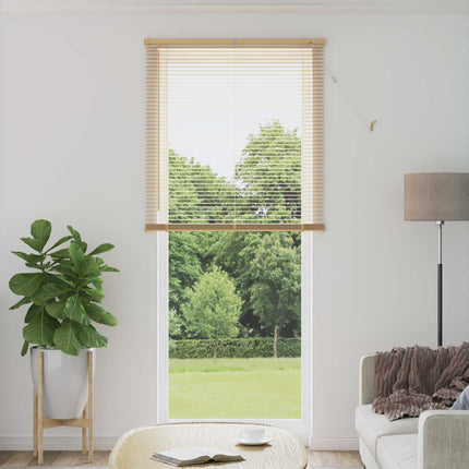 Persienn Ljusbrun med Mönster 213 x 70 cm 25 mm PVC