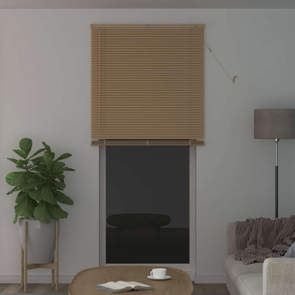 Persienn Ljusbrun med Mönster 213 x 100 cm 25 mm PVC