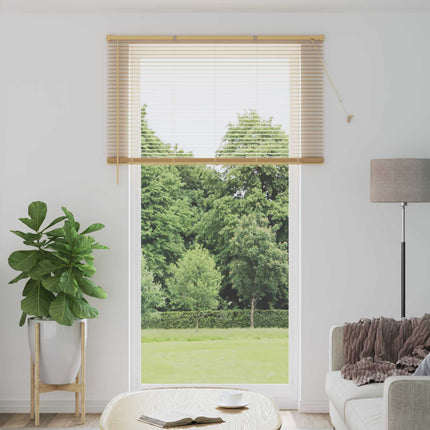Persienn Ljusbrun med Mönster 213 x 140 cm 25 mm PVC