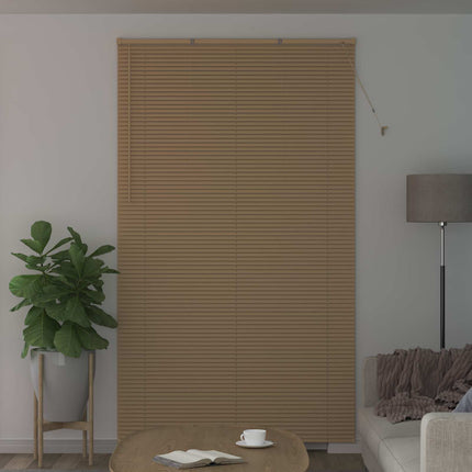 Persienn Ljusbrun med Mönster 213 x 140 cm 25 mm PVC