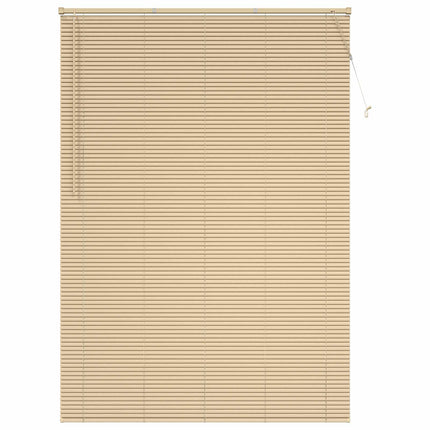 Persienn Ljusbrun med Mönster 213 x 150 cm 25 mm PVC