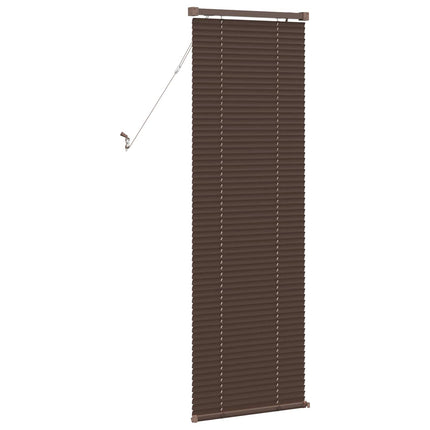 Persienn Mörkbrun med Mönster 150 x 50 cm 25 mm PVC