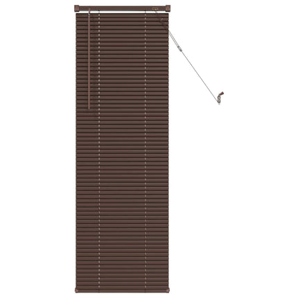 Persienn Mörkbrun med Mönster 150 x 60 cm 25 mm PVC