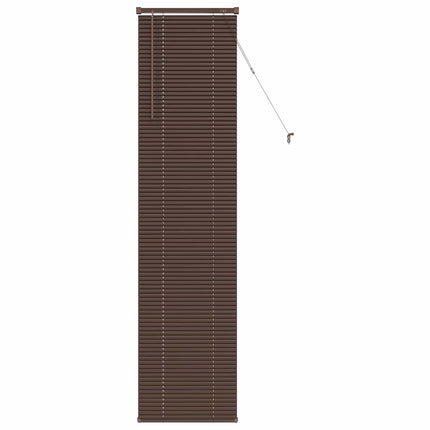 Persienn Mörkbrun med Mönster 213 x 50 cm 25 mm PVC
