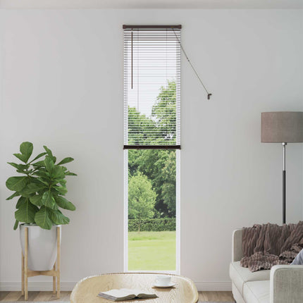 Persienn Mörkbrun med Mönster 213 x 60 cm 25 mm PVC