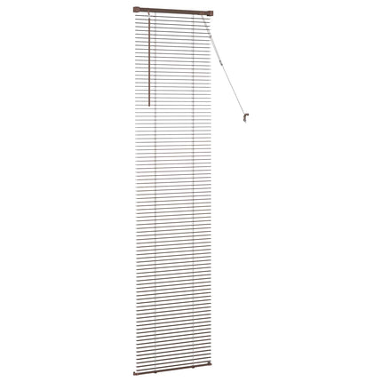 Persienn Mörkbrun med Mönster 213 x 60 cm 25 mm PVC
