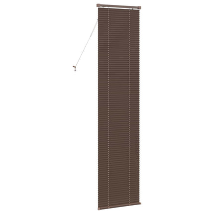 Persienn Mörkbrun med Mönster 213 x 60 cm 25 mm PVC