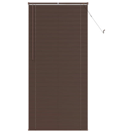Persienn Mörkbrun med Mönster 213 x 70 cm 25 mm PVC