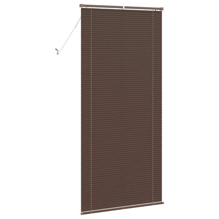 Persienn Mörkbrun med Mönster 213 x 80 cm 25 mm PVC