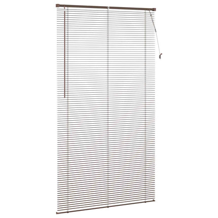 Persienn Mörkbrun med Mönster 213 x 110 cm 25 mm PVC