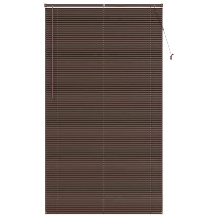 Persienn Mörkbrun med Mönster 213 x 120 cm 25 mm PVC