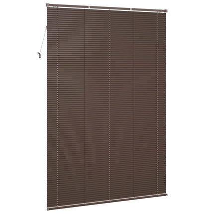 Persienn Mörkbrun med Mönster 213 x 140 cm 25 mm PVC