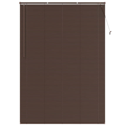 Persienn Mörkbrun med Mönster 213 x 160 cm 25 mm PVC