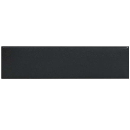 Väggsänggavel 12 pcs Svart 60 x 15 cm tyg