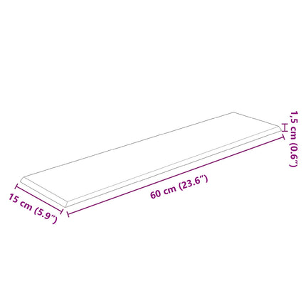 Väggsänggavel 12 pcs Grå 60 x 15 cm tyg