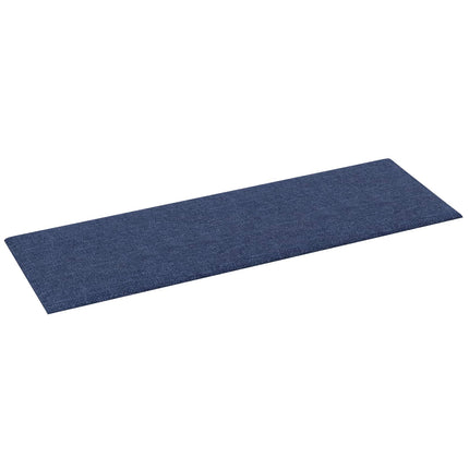Väggsänggavel 12 pcs Blå 90 x 30 cm tyg