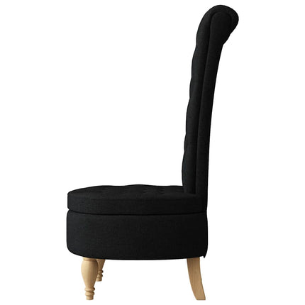 Slipperfåtölj Svart 56,5 x 70 x 110 cm tyg