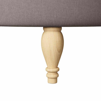 Slipperfåtölj Taupe 56,5 x 70 x 110 cm tyg